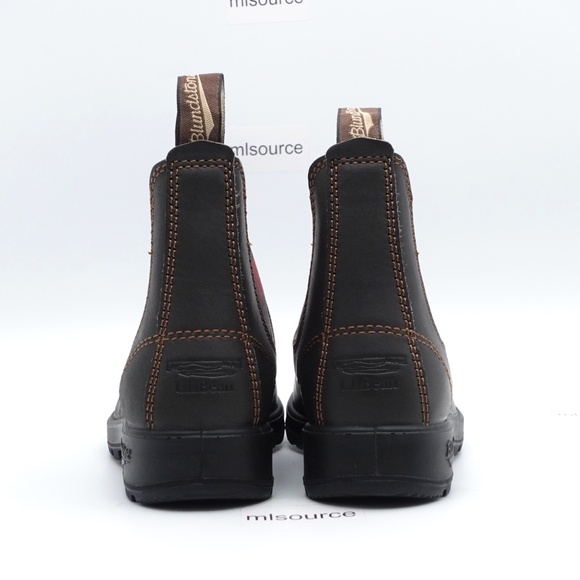 NEW Blundstone x LL Bean 2308 Chelsea Boots Brown/Red - Picture 4 of 8